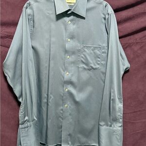 Joseph Abboud Slate Blue Dress Shirt w/ French Cuffs